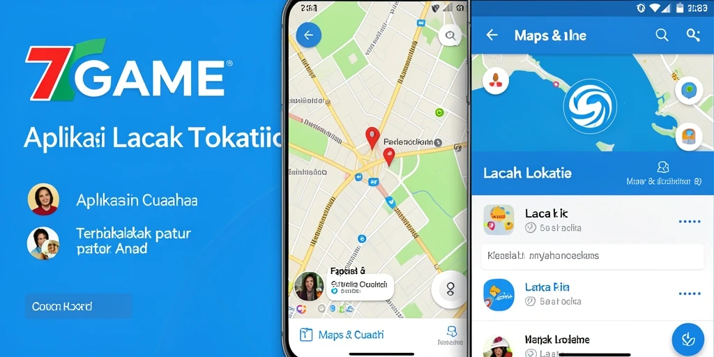 Antarmuka aplikasi 7GAME dengan fitur Lacak Lokasi yang intuitif.