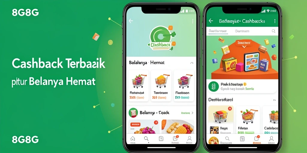 Antarmuka aplikasi 8G8G menampilkan penawaran cashback yang menarik.