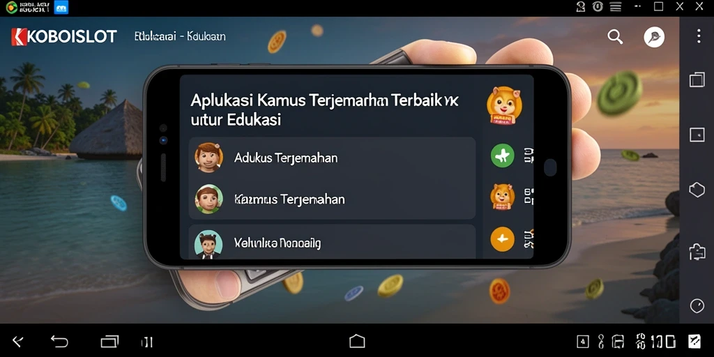 Tampilan antarmuka KOBOISLOT yang user-friendly dan interaktif.