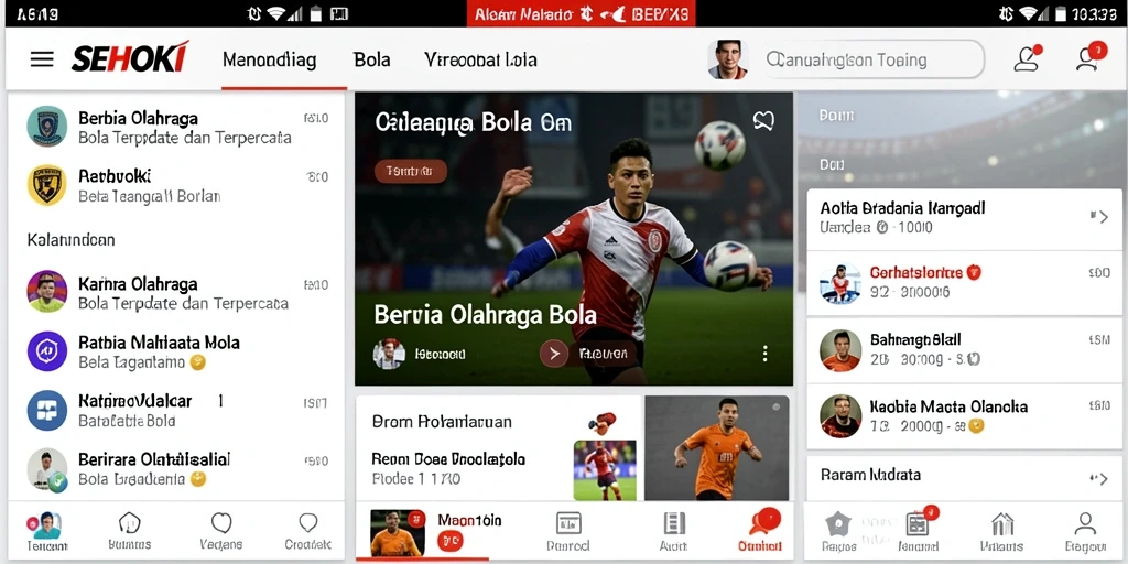 Tampilan antarmuka SEHOKI dengan informasi mendalam tentang Olahraga Bola.