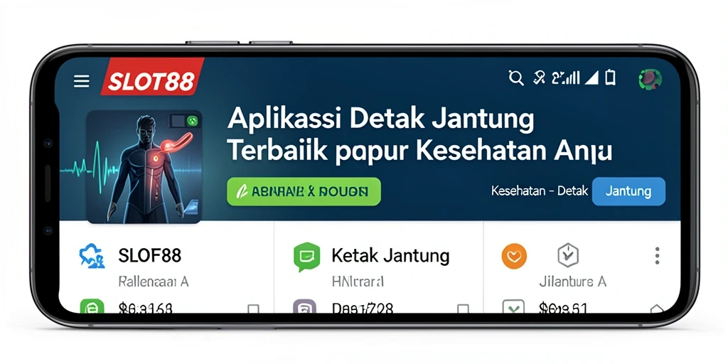 Tampilan antarmuka aplikasi Detak Jantung SLOT88 yang menarik.
